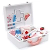 Hot Sell Strawberry Doctors Nurses Role Play Kids Wooden Medicine Cabinet YZ218 Pretend Play Doctor Trunk Toys for kids