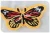 Import Hot selling 3.5*7.5 cm Iron on embroidery butterfly patch for garment from China