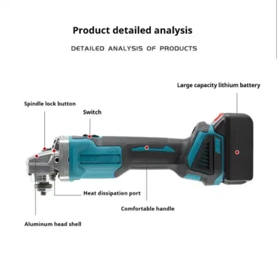 Hot Selling Brushless Cordless Angle Grinder Portable