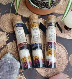 Hot selling custom private label dried flowers muscle relief relaxing natural sea bath crystals salt
