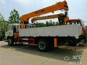 Hot selling Foton 8Tons 140 horsepower LHD 4*2 truck crane