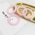 Import hot selling jelly color manufacturer wholesale eco friendly elastic pink telephone cord  girls korean coil hair tie from China