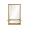 Hot selling  vintage wall mirror for living room wooden framed mirror