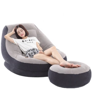 Hot supply living room courtyard portable inflatable lounger comfortable sofa indoor and outdoor sofa