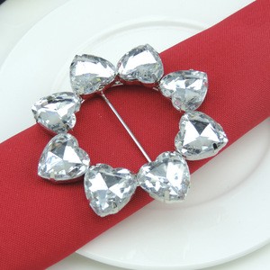 HS00380 wedding decoration crystal diamond napkin rings