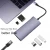 Import Hub Laptop Docking Station Adapter 6 In 1 Type C Mobile Silver Usb Computer Key Status from China