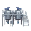 HY-A cosmetic cream making machine hydraulic lifting Vacuum emulsifying mixer(can supply complete liquid soap production line)