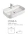 HY8065  thin edge vanity ceramic shape bathroom wash basin