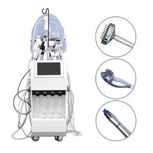 Hyperbaric oxygen therapy facial machine with real oxygen 10 in 1 hydro microcurrent facial machines