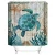 Import i@home bathroom fashion sea turtle shower curtain sets with non-slip rugs 4 pieces washable from China