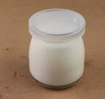 In stock! 100ml yogurt glass jar/pudding glass bottle