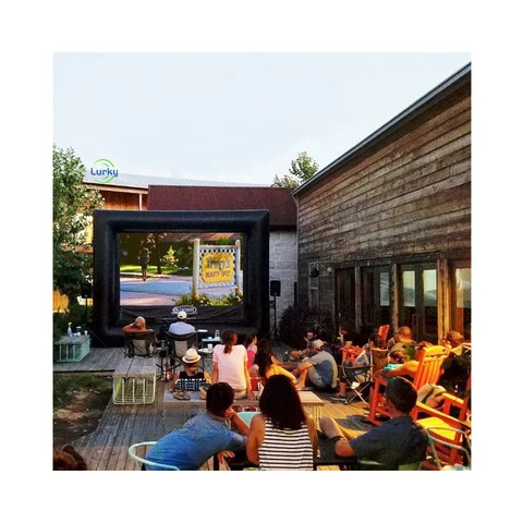 Inflatable tv Screen outdoor open air backyard inflatable movie screen for Outdoor  Backyard Parties