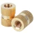Import Injection Molding Copper Nut Insert Knurled Nut Double Pass Copper M1.1 M1.6 M2.5 M3 from China