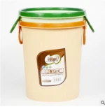 injection molding for plastic round car trash can with rings handle household products taizhou mould