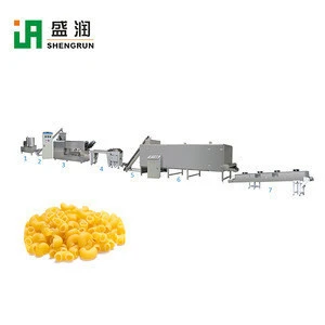 Instant Food Macaroni Pasta Making Machine Extruder Production Fried Pellet Processing Line
