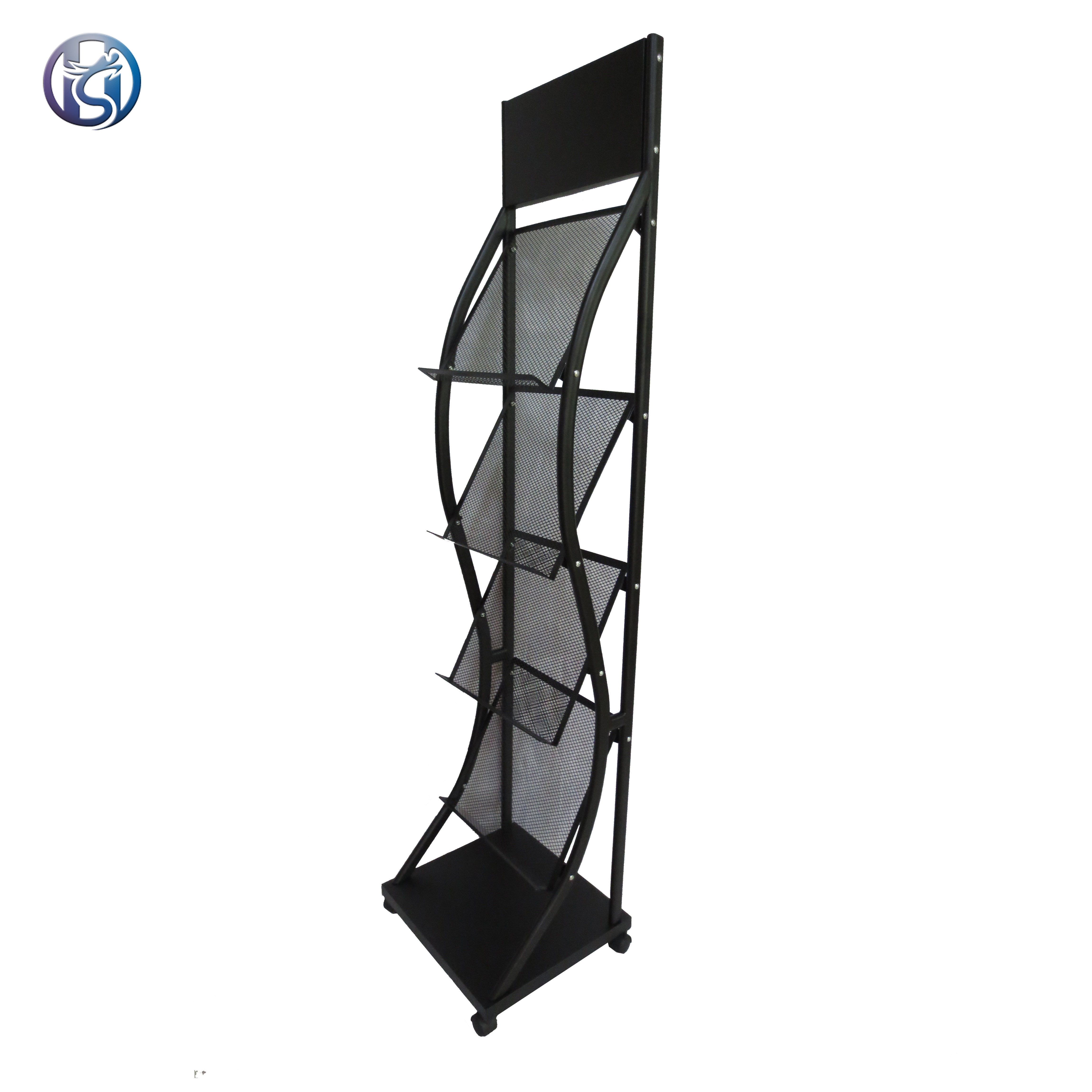Buy Iron Cosmized Free Standing Magazine Display Stand Hsz08 from