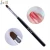 Import Jiexia Hot Manicure Black Handle Nylon Oval Round UV Gel Drawing Painting Wooden Nail Brush with Cap from China