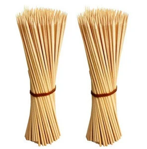 Kebab makers disposable wooden snack skewer bamboo kabob food 50cm meat round bbq use handmade skewer/stick