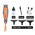 Kemei KM-1946 Professional Mens Hair Clipper USB Noise Reduction Hair Trimmer Metal Salon Beard Trimmer Hair Clipper For Men