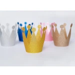 Kid Birthday Crown Hat, Glitter Crown Paper Party Hat