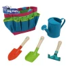 Kids 4-Piece Mini Garden Real Tool Set with wooden handle