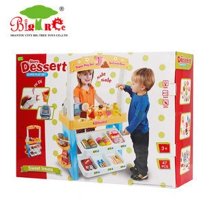 kids pretend play house game supermarket set toy with light and sound