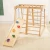 Import Kids sports indoor slide wood baby climbing frame swing combination small slide from China