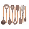 kitchen accessories cooking utensils, silicone wooden Kitchenware Cooking Utensil Set