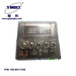 Kitchen appliance five push button electronic digital timer with relays pcba circuit board