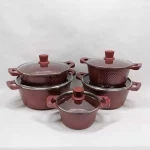 kitchen appliances 12pcs dessini cookingware non stick aluminum cookware sets