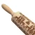 Import Kitchen Baking Tool Engraved Patterned Baking Christmas Embossing Rolling Pin With Design from China
