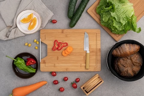 Kitchen Cutting Board Cutting Meat Cutting Vegetables Environmental Protection Wooden Bamboo Cutting Board