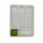 Kitchen storage drawer organizer cutlery tray,portable plastic serving tray