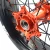 Import KKE 3.5/5.0 Dirt Bike Motorcycle Wheels Set Compatible with KTM 125 390 450 EXC SMC SXF Orange Hub/Nipple Black Rim Black Spoke from China