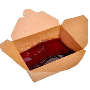 kraft paper packaging water proof paper box for food container