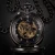 Import KS Vintage Pendant Roman Numbers Half Hunter Mechanical Pocket Watch Chain + BOX from Hong Kong