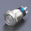 LA19AJS-11E ring illumination 19mm stainless steel LED metal push button switch
