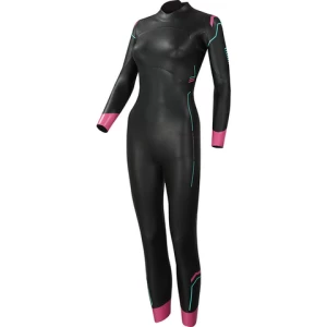 Ladies Smooth Skin Triathlon Wetsuit Neoprene Yamamoto Back Zip Long Sleeve Full Surfing Diving Suit