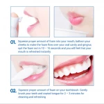 LANBENA Teeth Whitening Mousse Tooth Whitening Cleaning White Teeth Oral Hygiene Toothpaste Bleaching Remove Stains Dental Tool