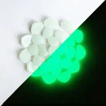 landscaping colorful luminous cobblestone pebble stone glow in the dark rocks