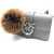 Import Large size genuine animal fox fur pom pom keychain for backpack from China