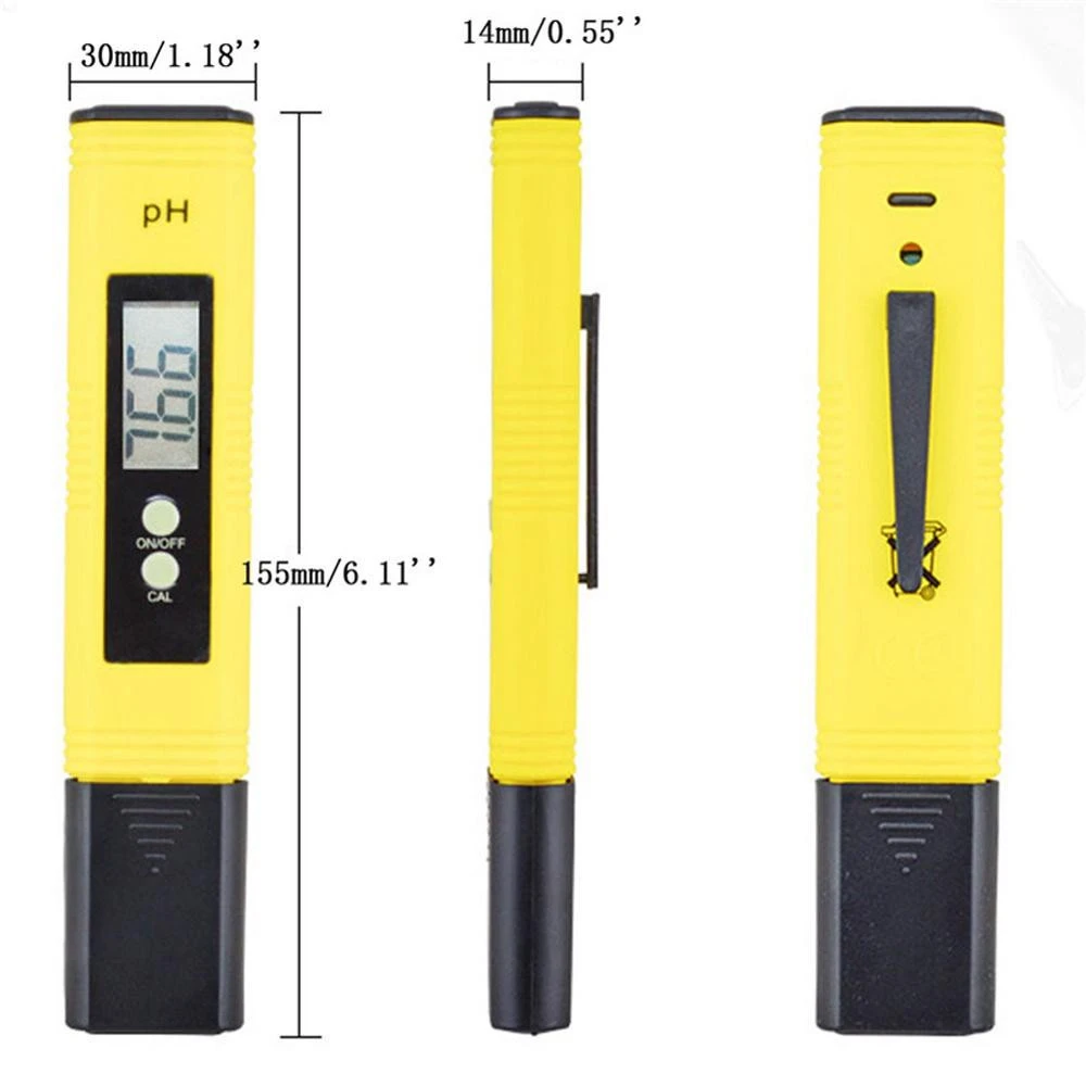 LCD Digital portable ph pen tester with auto calibration  Tester with ATC Digital PH Meter For test water quality