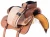 Import Leather Western Barrel Racing Horse Saddle Tack with Matching, Headstall, Breast Collar, Reins A-0067 from India