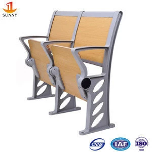 Lecture Hall furniture for school wood and steel Classroom Auditorium Chair
