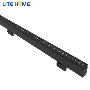 LED Lighting Track System Recessed Single Track Light Spot Light Track Bar Black  Luminous White Black Strip Power 30WStyle