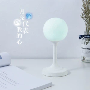 led moon table lamp with seven colors changing