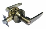 Lever Keyed Entry Door Lever Handle Lock Brushed Nickel Lever Lock for Exterior Door and Front Door Tubular Lever Door Lock Handle Satin Nickel Finish