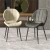 Import Light luxury modern simple dining chair Nordic iron leisure back chair soft chair surface from China