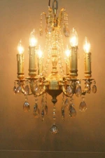 Lights & Lighting Brass+Crystal pendant light