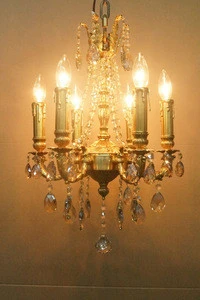 Lights &amp; Lighting Brass+Crystal pendant light